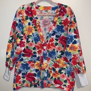 Crest Floral Scrub cardigan jacket